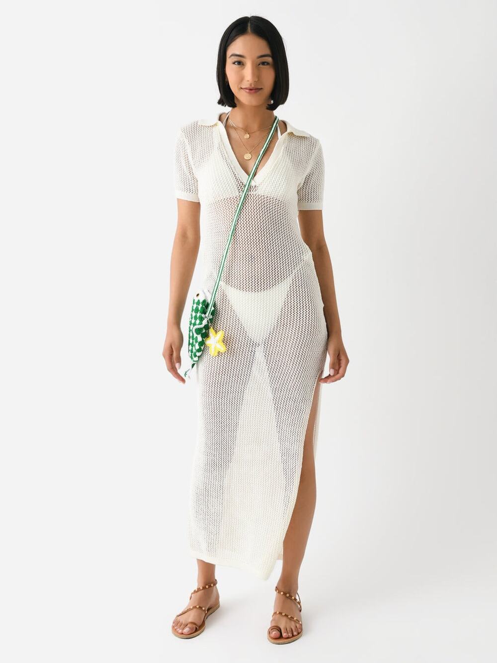 L*Space Sydney White Swim Cover-Up Sz S